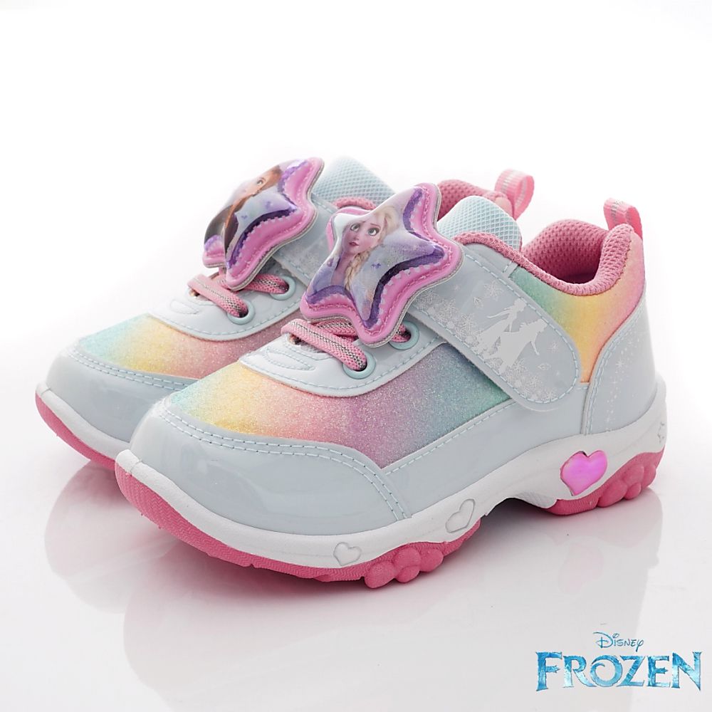 冰雪奇緣 - 台灣製冰雪奇緣電燈運動鞋(中小童段)-運動鞋-湖水藍