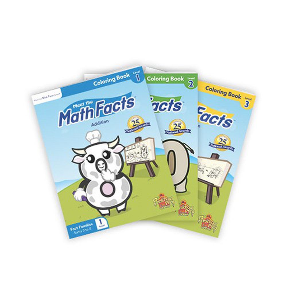 Preschool Prep - Math 著色本-3本