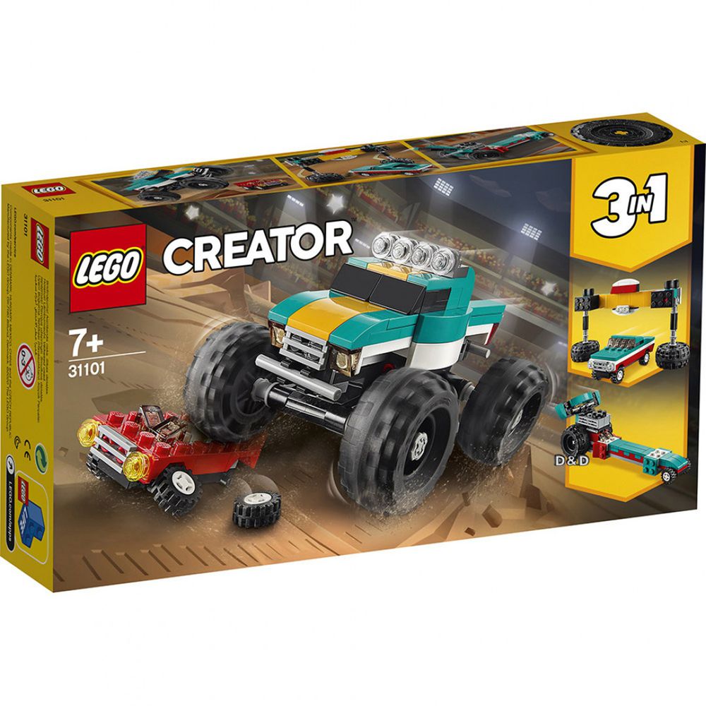 樂高 LEGO - 樂高 Creator 三合一創意大師系列 -  怪獸卡車 31101-163pcs