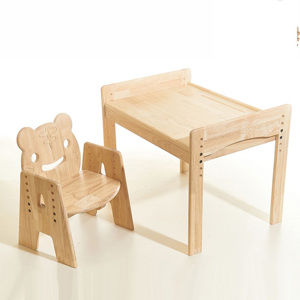 環安傢俱 - 【加大款】幼兒成長桌椅組/一桌一動物陪讀椅-乖乖虎椅