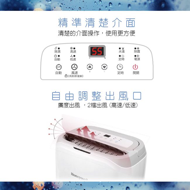 Honeywell - 20公升節能清淨除濕機 高效/除溼/乾衣-CF0.5BD20TT