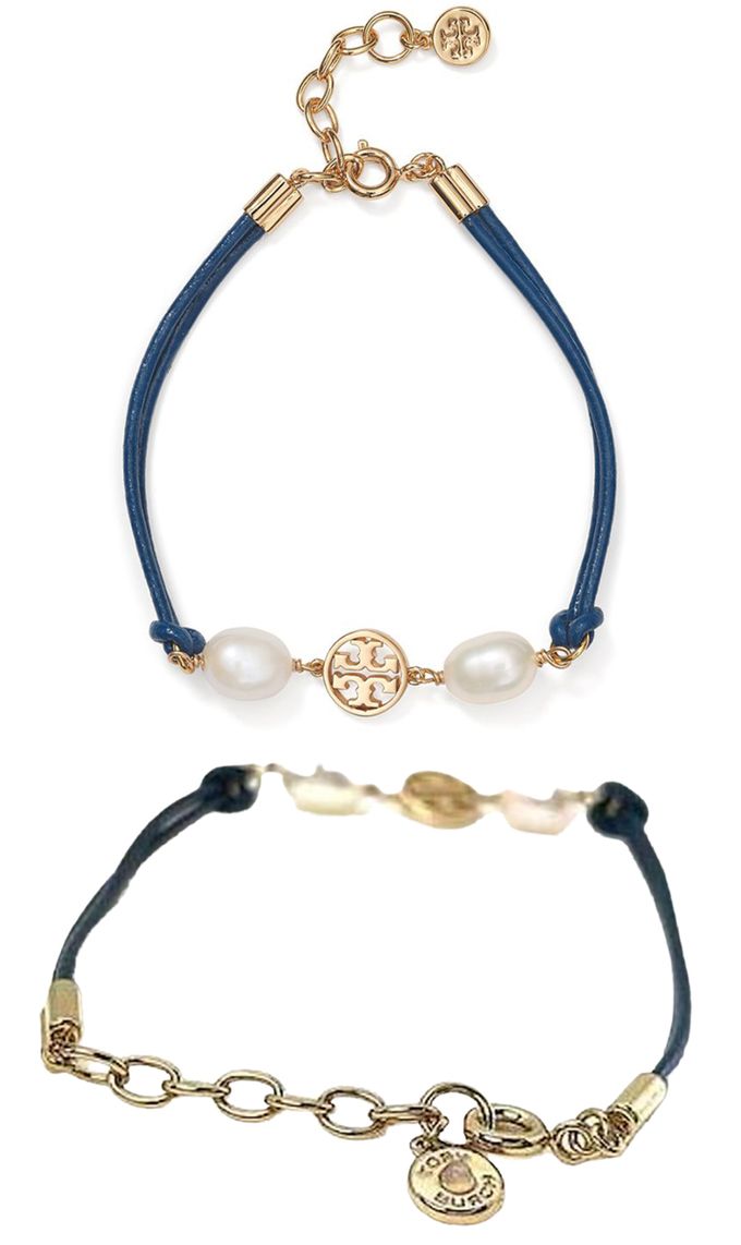 TORY BURCH - 質感造型手環-深藍色