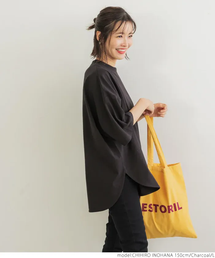 日本 COCA - 100%美國棉 落肩寬袖上衣-米白