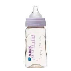 澳洲 b.box - PPSU嬰兒寬口圓孔奶瓶-馬卡龍紫-240ml