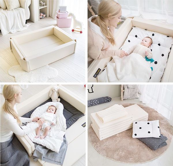 韓國 DreamB 多功能圍欄地墊式嬰兒床
