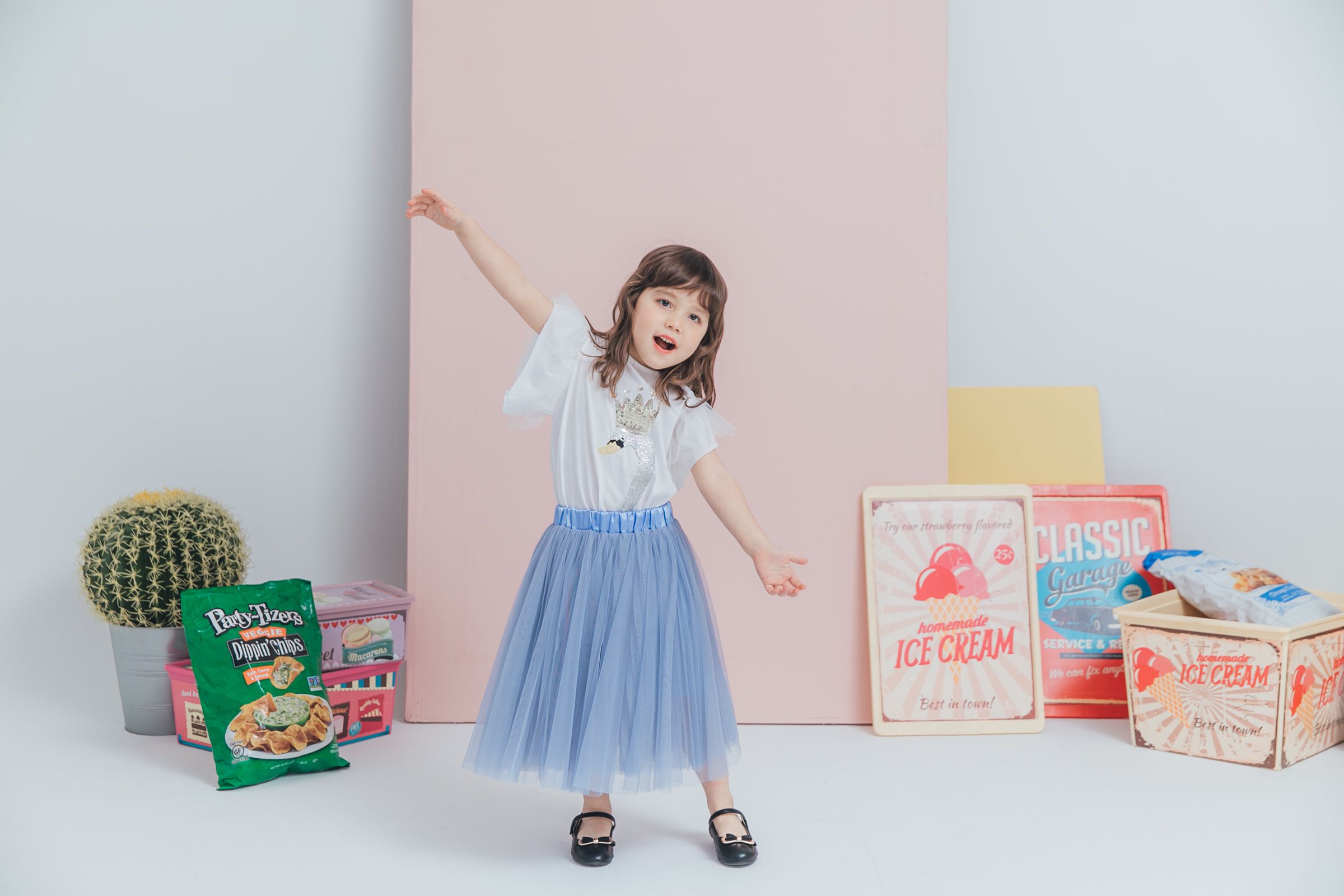 ❀ Peachy獨家訂製 ❀ 法式浪漫紗裙親子裝