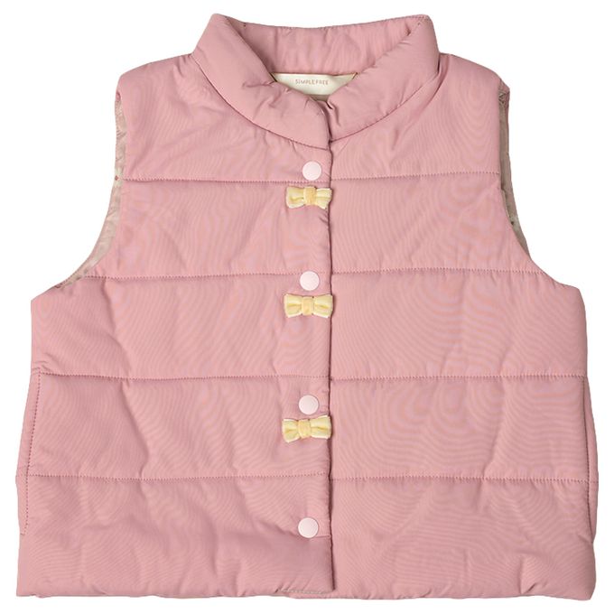 akachan honpo - 鋪棉背心-粉紅色