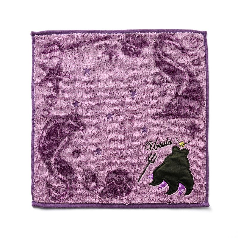 日本千趣會 - 迪士尼純棉刺繡方巾/小手帕-壞皇后系列-白雪皇后 (25×25cm)