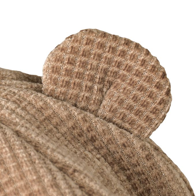 akachan honpo - 小耳朵貝蕾帽-燈心絨-咖啡色