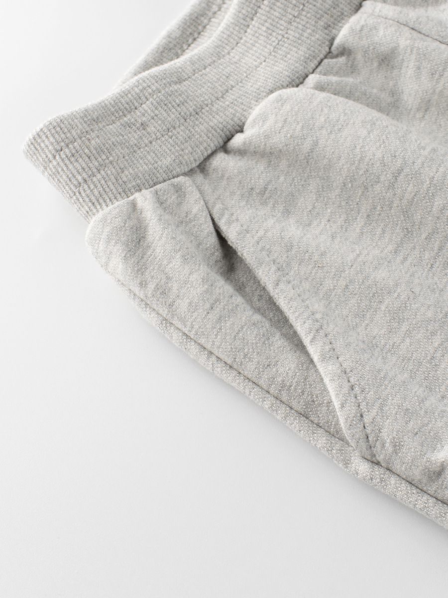 純棉長褲-挖掘機-灰色