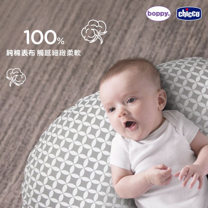 義大利 chicco - Boppy純棉多功能授乳枕-俏皮馬戲團