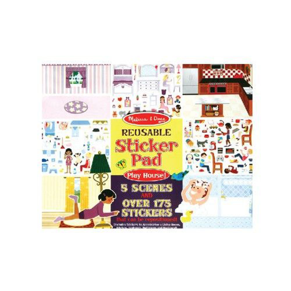 美國瑪莉莎 Melissa & Doug - MD 貼紙簿-可重複貼-居家
