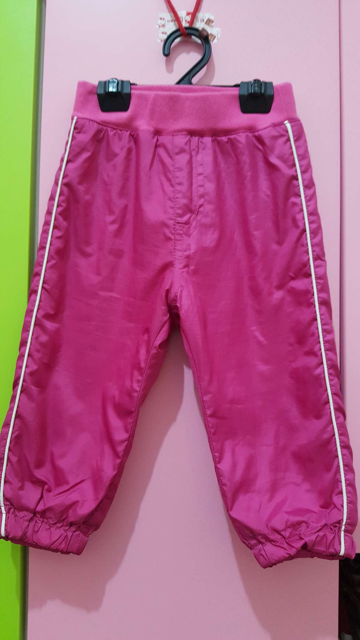 售~uniqlo桃粉刷毛長褲