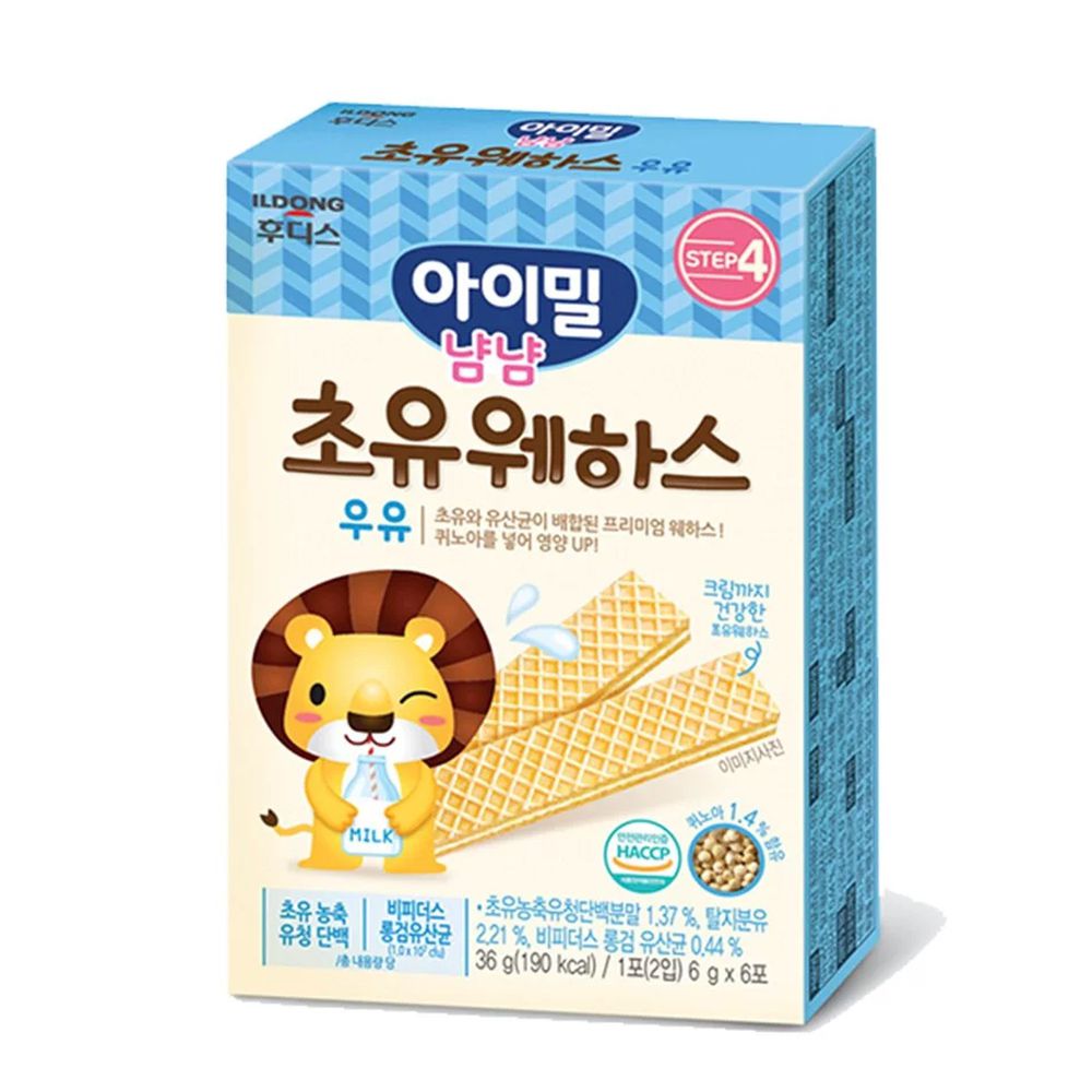 韓國Ildong Foodis日東 - 藜麥威化餅-初乳牛奶