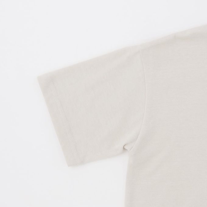 日本 b-ROOM - 防污速乾簡約印花短袖上衣-薯條-深藍