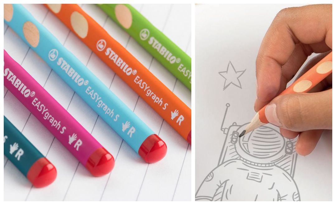 STABILO思筆樂 - 洞洞筆 鉛筆系列 左手 HB(藍綠) 6支入