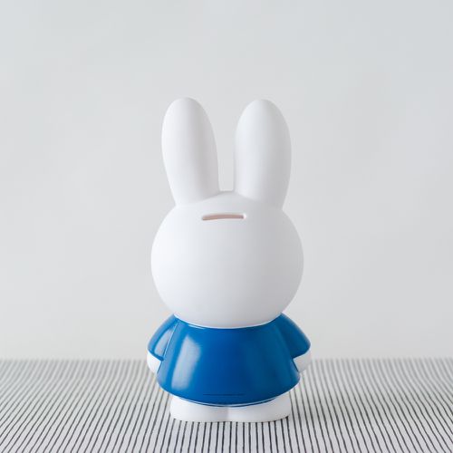 Miffy 米菲兔經典款公仔存錢筒-小號 藍色