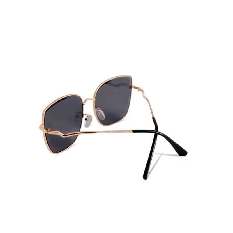 ALEGANT - 韓星愛用典雅暮灰貓眼金框墨鏡│UV400太陽眼鏡