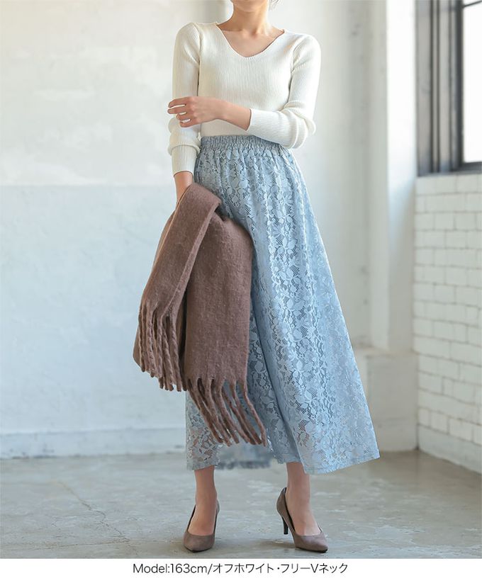 日本 Kobe Lettuce - [推薦]羅紋針織合身長袖上衣-(可選領)-酒紅