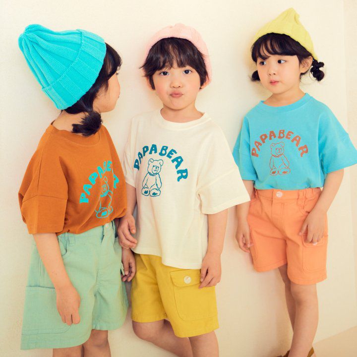 韓國 Hanab - 四口袋純棉5分褲-薄荷綠