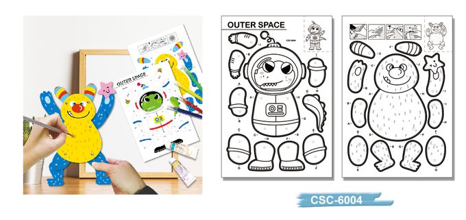 彩繪DIY可動紙偶CSC-6004