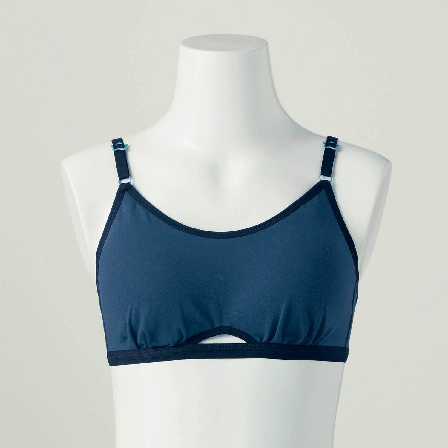 日本 Hummingchouchou - 排汗速乾 少女成長型內衣/內搭胸衣-後扣式-淺灰