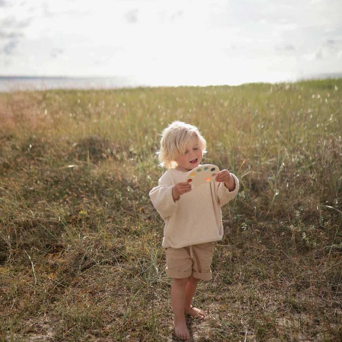 美國 Mushie - 調色盤按壓玩具