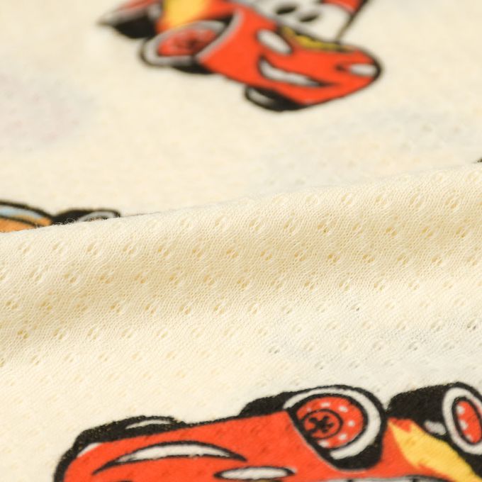 akachan honpo - 短袖家居服-汽車總動員-米白色 (100cm)