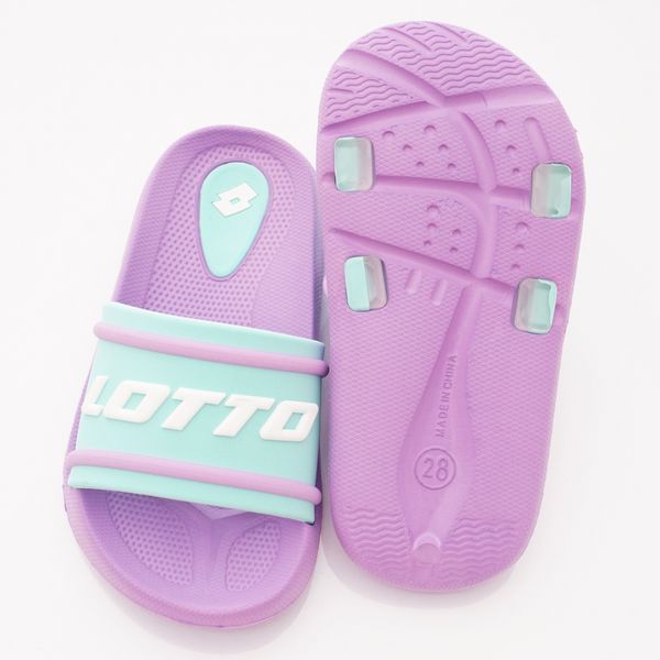 LOTTO - 童鞋-經典拖鞋(中童)-紫