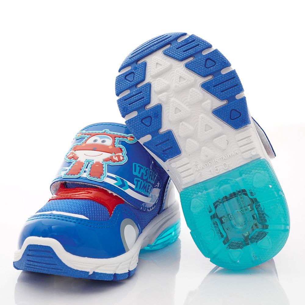 Super Wings - 卡通童鞋-LED電燈運動鞋款(中小童段)-藍-日本尺寸cm