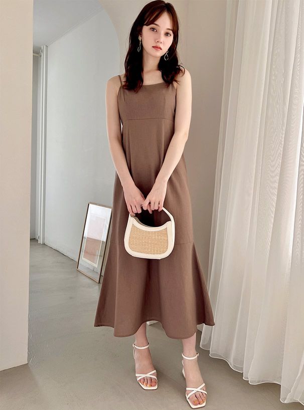 日本 GRL - 兩件式小外套魚尾修身洋裝-靜謐藍