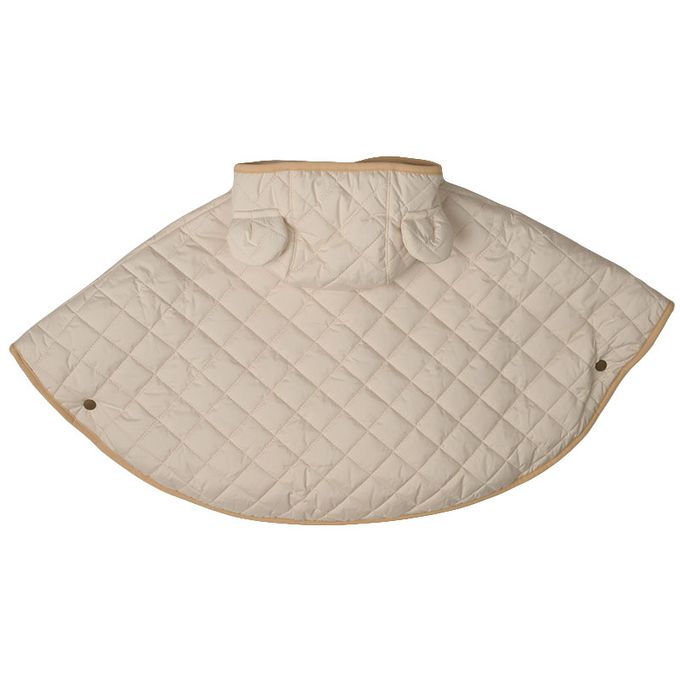 akachan honpo - 鋪棉斗篷-熊耳-象牙白色 (60～80cm)