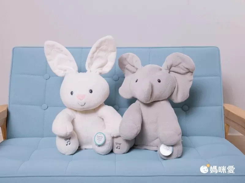 美國GUND - 小象躲貓貓互動玩偶