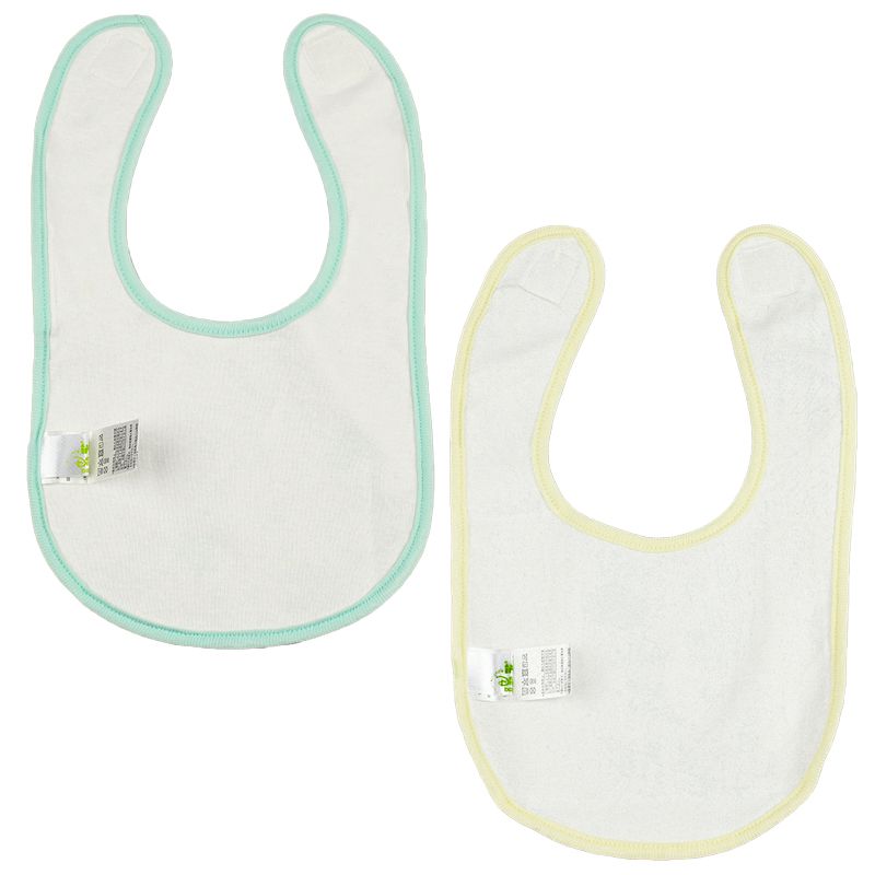 akachan honpo - 圍兜2件組-小飛象-白色 (70~80cm)-身高70~80cm體重9~11kg