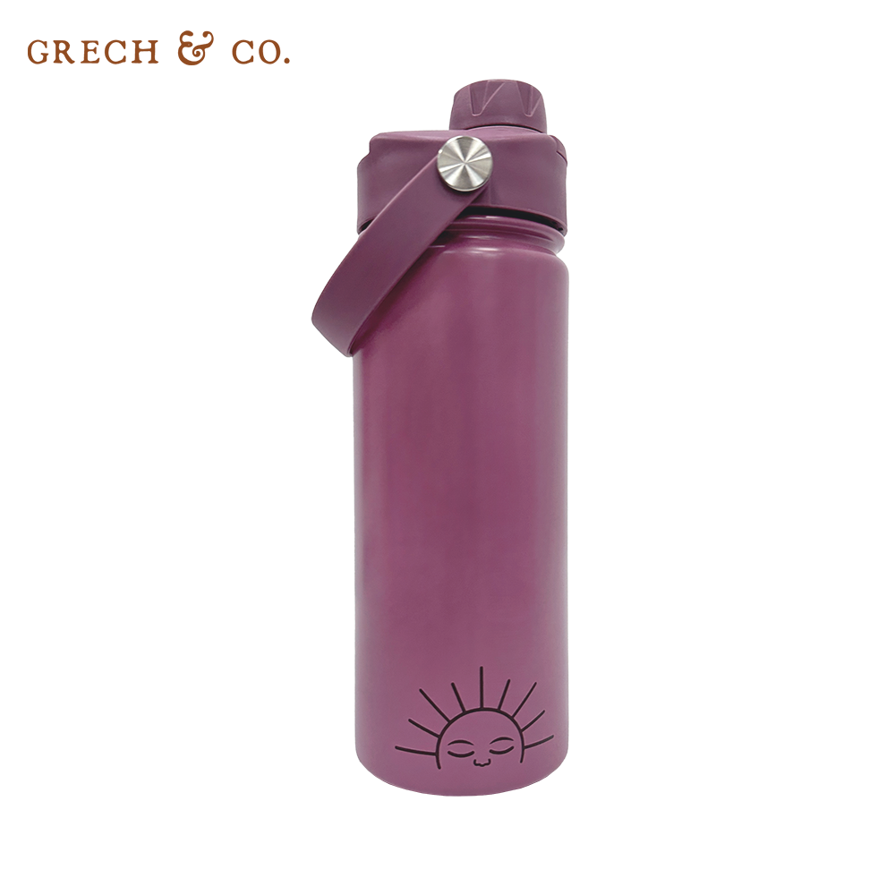 丹麥Grech&Co. - 不銹鋼直飲水壺-玫瑰紫 (540ml)