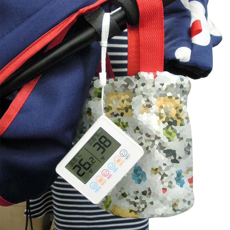akachan honpo - 嬰兒專用溫濕度計-62g、本體1個、掛繩1條