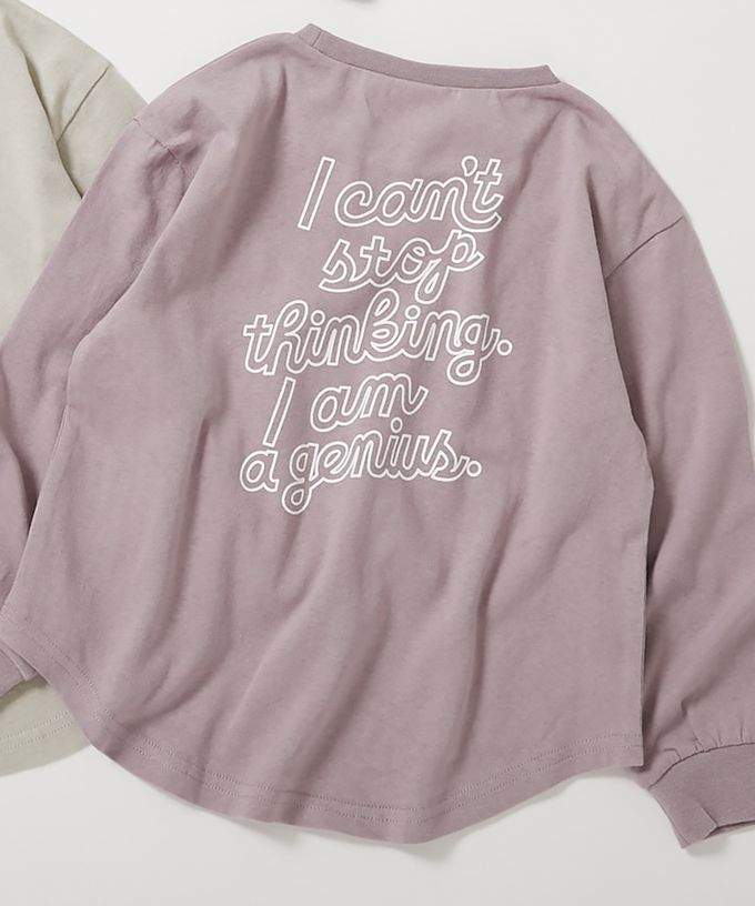 日本 devirock - 100%棉 女孩印花長袖上衣-鮮美櫻桃-黑