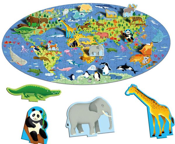 幼福文化 - 3D地板立體大拼圖：野生動物