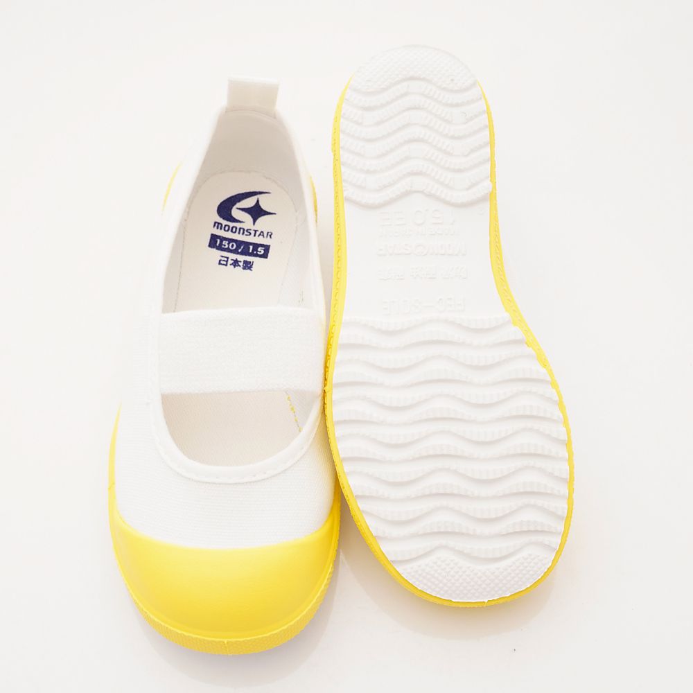 Moonstar日本月星 - 機能童鞋-日本製鐵氟龍幼兒園室內鞋(中小童段)-黃