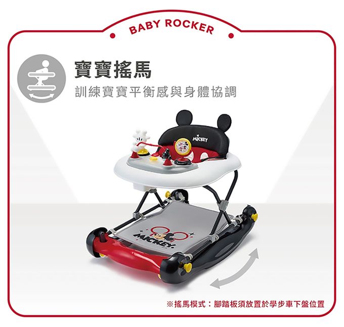 娃娃城-米奇米妮嬰幼兒學步車