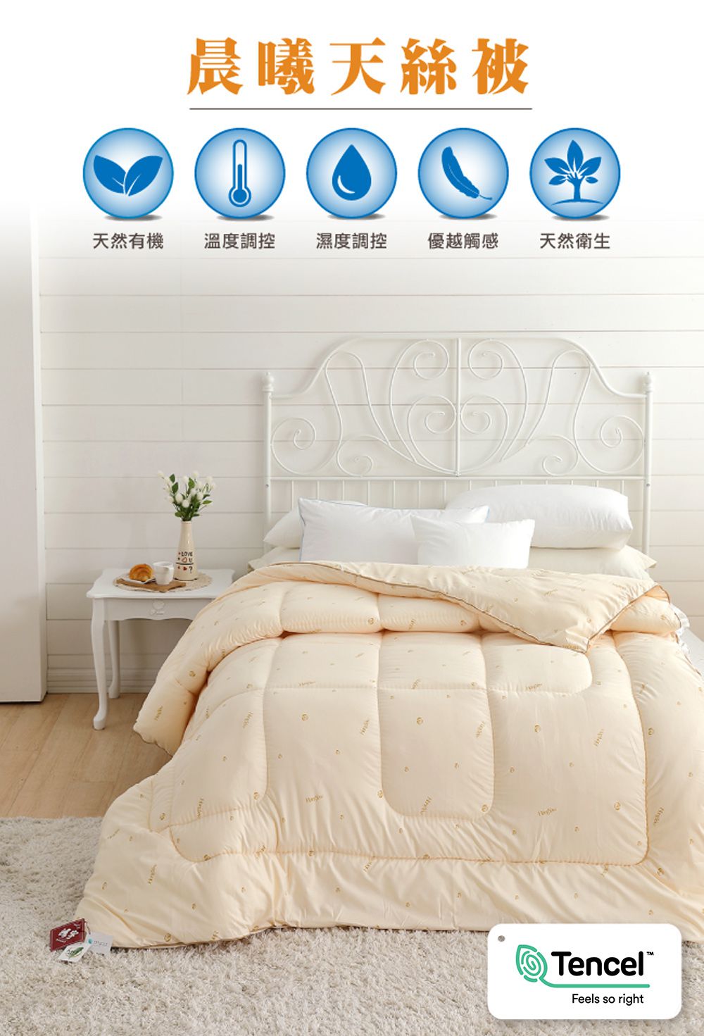 鴻宇 HongYew - 晨曦天絲被 奧地利天絲 冬被 台灣製-雙人6X7
