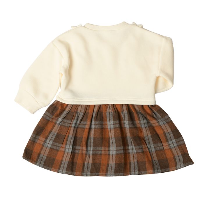 akachan honpo - 假兩件洋裝-白色