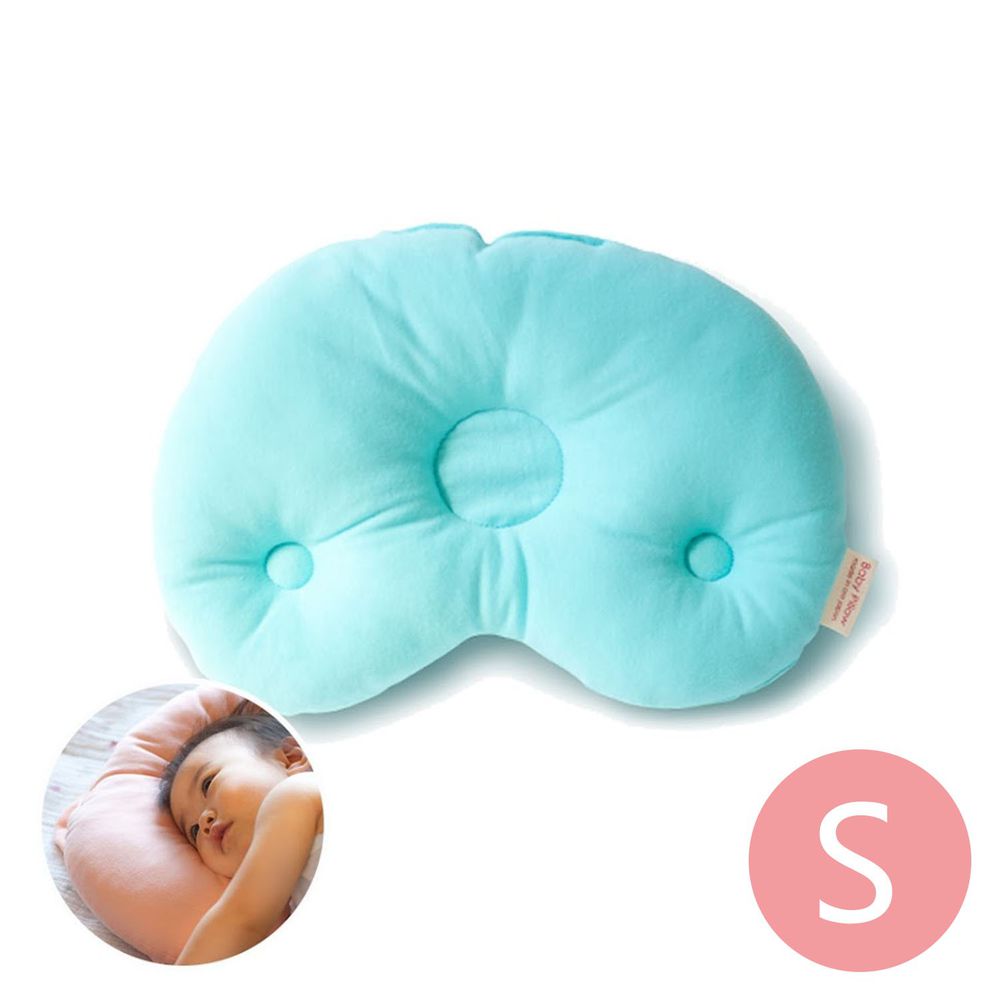 日本Makura - 【Baby Pillow】可水洗豆型嬰兒枕-天空藍(S/M) (S (長26 × 寬20 × 高5cm))