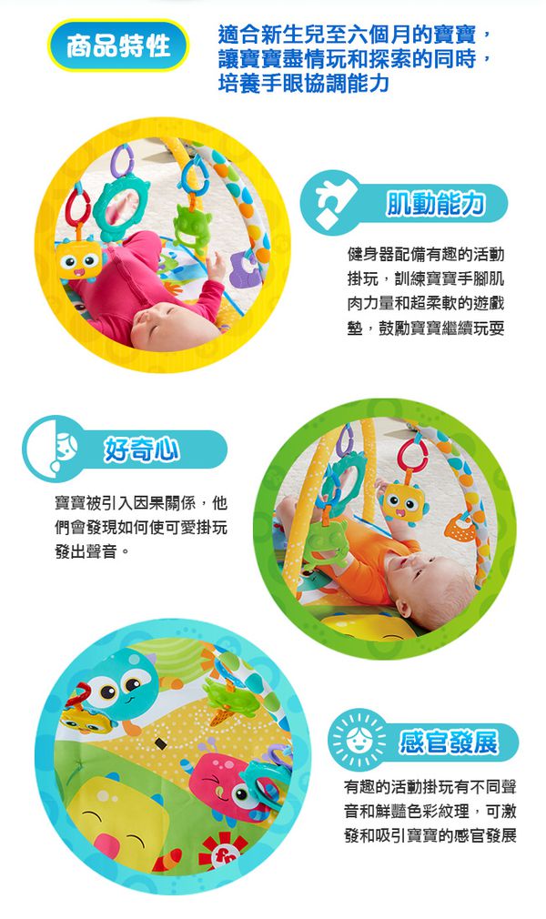 美國Fisher-Price 費雪 - 費雪可愛怪獸健身器