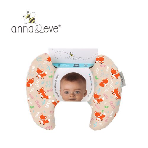 Anna&Eve - 美國 嬰幼兒頭頸支撐保護枕-小狐狸