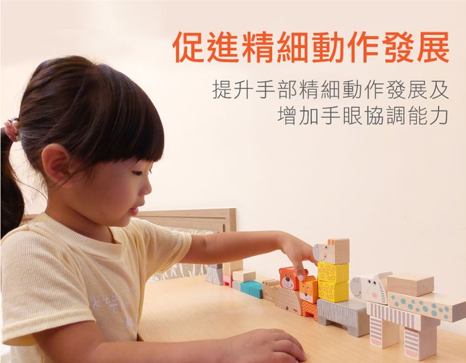 德國HABA - 動物大遊行積木25pcs