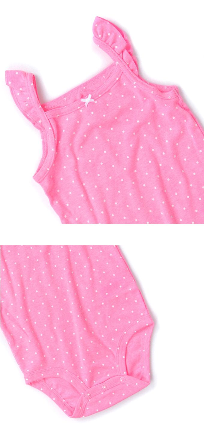 美國 Carter's - 花漾短袖洋裝+無袖包屁衣+小褲褲3件組 (24 M)