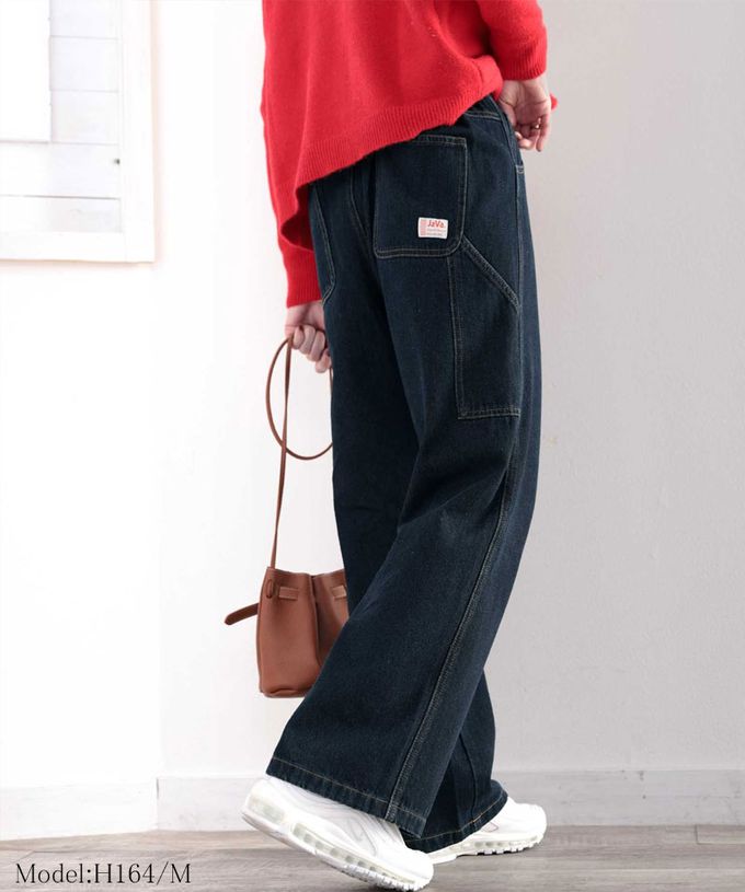 日本 Classical Elf - 超顯瘦厚磅百搭直筒褲-淺藍