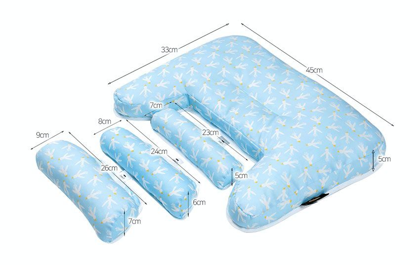 韓國 INUO - 3段可調式水洗枕-洞洞表面-太陽花 (45X33X5cm)-2歲以上適用