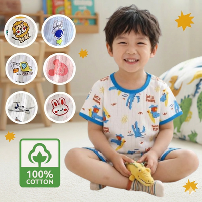 純棉網眼家居服 ☆ 孩子舒適好眠的睡衣選擇！